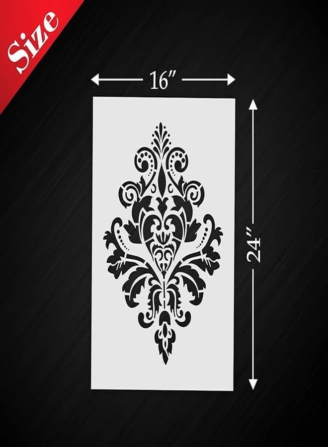 StenCart Combo of 2 Damask Design Jodhpur & Mandala Art Stencil for Wall Painting Home DIY Reusable Wall Stencil Design for Wall Decoration (16x24 inch) -Pack of 2 - Image 4